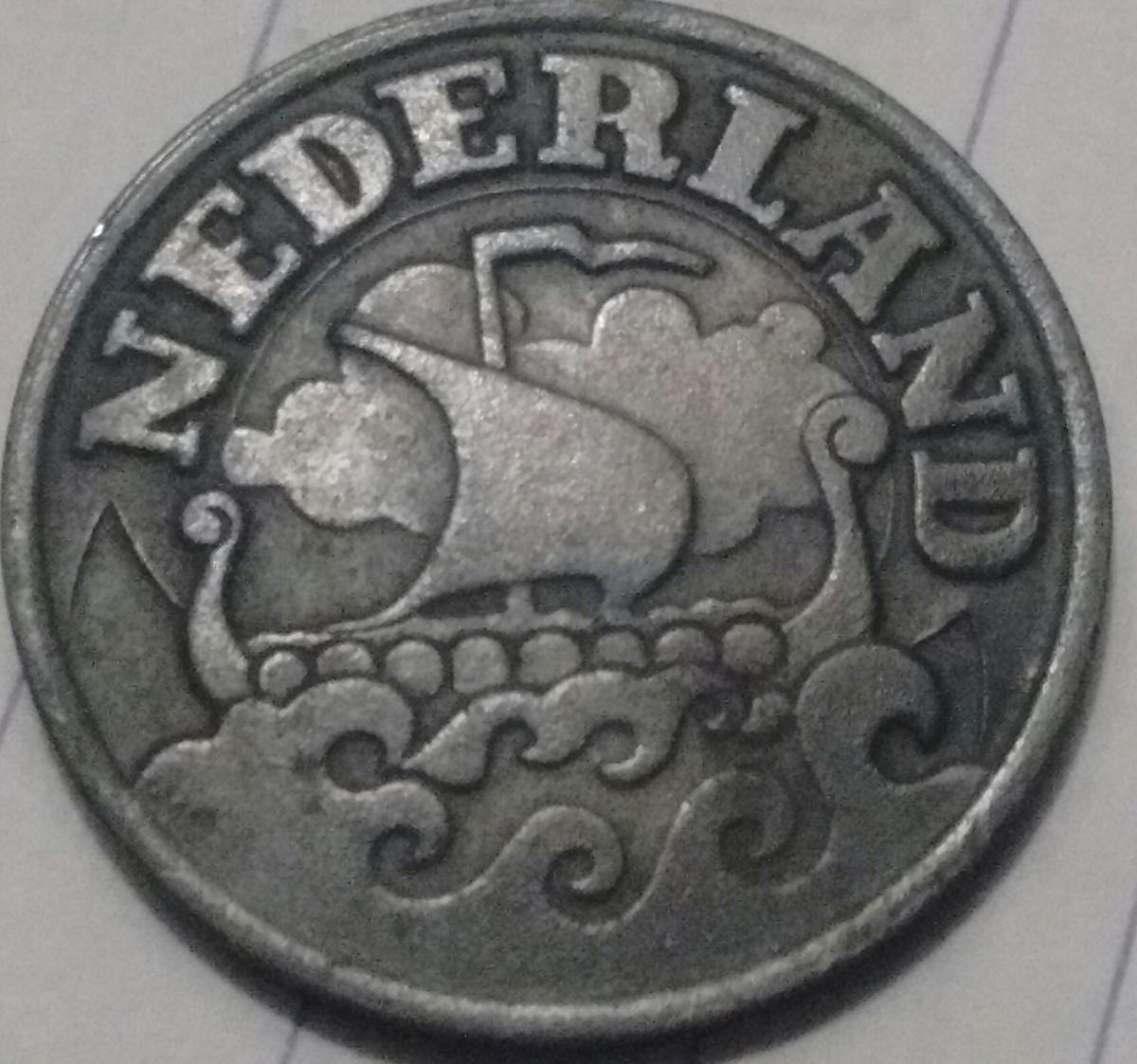 1943-Nederlands-25-Cent-Zinc-Coin